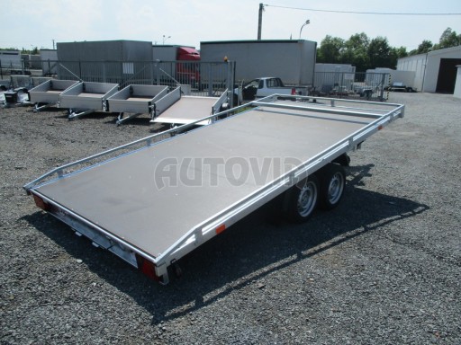 Přívěs pro přepravu aut AD 3,5T B2 4,17x2,09 plato nájezdy