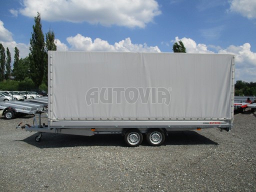 Sklopný přívěs AD 2,7T 4,50x2,09/2,00 s plachtou