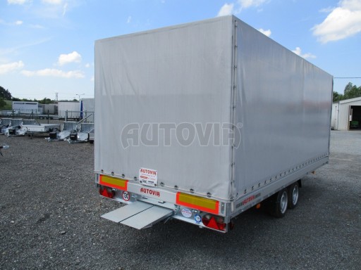 Sklopný přívěs AD 2,7T 4,50x2,09/2,00 s plachtou