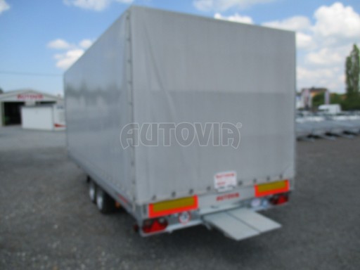Sklopný přívěs AD 2,7T 4,50x2,09/2,00 s plachtou