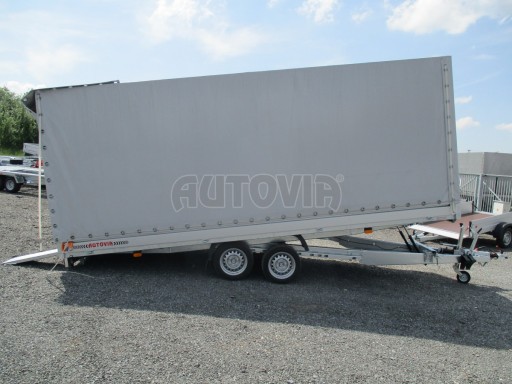 Sklopný přívěs AD 2,7T 4,50x2,09/2,00 s plachtou