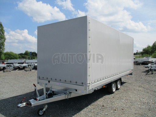 Sklopný přívěs AD 2,7T 4,50x2,09/2,00 s plachtou