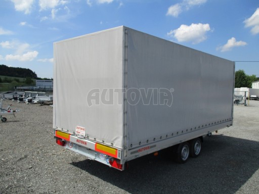 Sklopný přívěs AD 2,7T 4,50x2,09/2,00 s plachtou