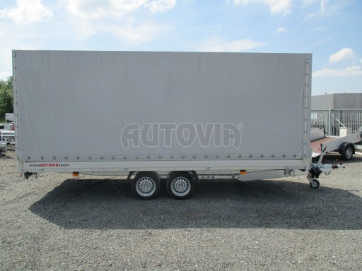 Sklopný přívěs AD 2,7T 4,50x2,09/2,00 s plachtou