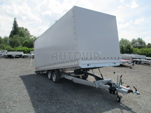 Sklopný přívěs AD 2,7T 4,50x2,09/2,00 s plachtou