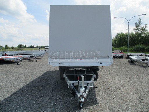 Sklopný přívěs AD 2,7T 4,50x2,09/2,00 s plachtou