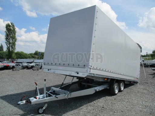 Sklopný přívěs AD 2,7T 4,50x2,09/2,00 s plachtou