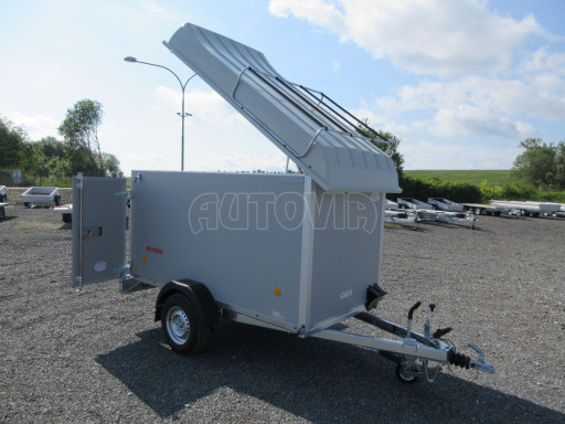 Skříňový přívěs - dvoukřídlé dveře ZV 26 B1 O 2,50x1,25/1,40