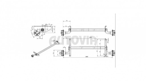 Náprava KNOTT VG7-L b-1560N c-1880 100x4 č.2