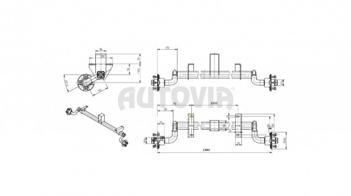 Náprava KNOTT VG7-L b-1000 c-1580 100x4 č.2