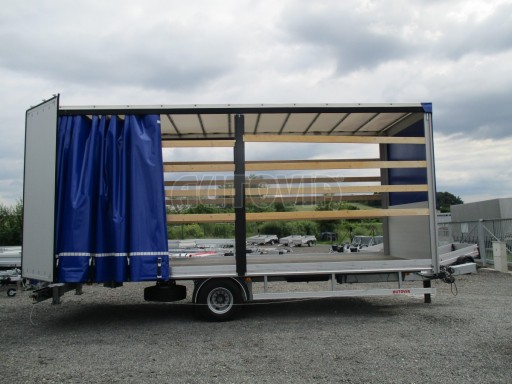 Jednonápravový 18-ti paletový vzduchem brzděný přívěs MD 10T B1 7,40x2,48/3,00 č.23