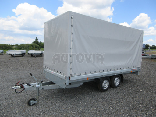 Valníkový přívěs s plachtou VER 2,7T 4,03x1,76/1,80 č.1