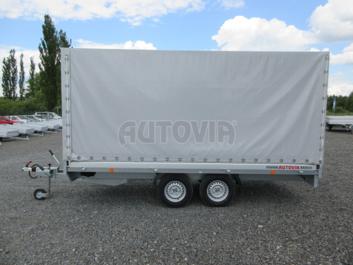 Valníkový přívěs s plachtou VER 2,7T 4,03x1,76/1,80 č.3