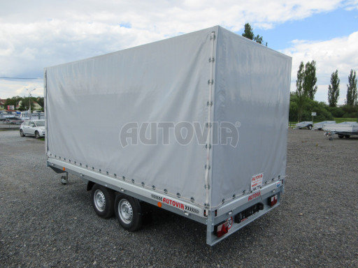 Valníkový přívěs s plachtou VER 2,7T 4,03x1,76/1,80 č.4