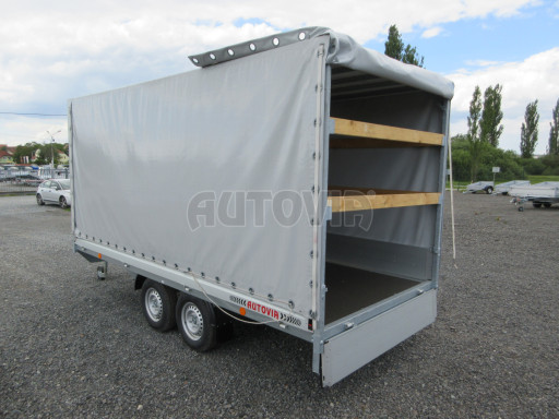 Valníkový přívěs s plachtou VER 2,7T 4,03x1,76/1,80 č.9