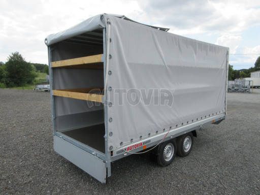 Valníkový přívěs s plachtou VER 2,7T 4,03x1,76/1,80 č.11