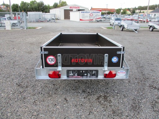 Nebrzděný přívěs pro přepravu 3ks europalet ZV 26 N1 2,50x1,30/0,35