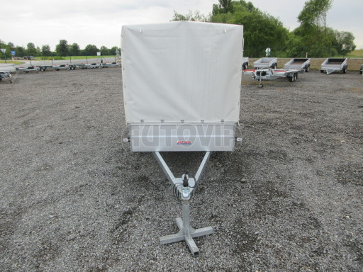 Přívěs za osobní auto s plachtou PN 26 750kg 2,65x1,24/1,38