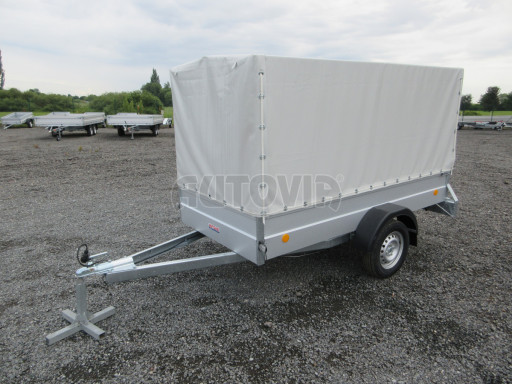 Přívěs za osobní auto s plachtou PN 26 750kg 2,65x1,24/1,38