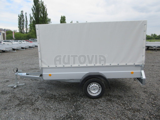 Přívěs za osobní auto s plachtou PN 26 750kg 2,65x1,24/1,38