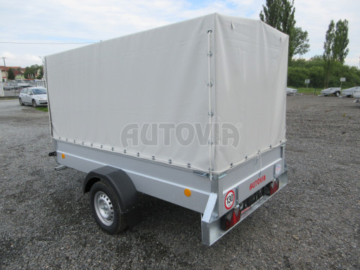 Přívěs za osobní auto s plachtou PN 26 750kg 2,65x1,24/1,38