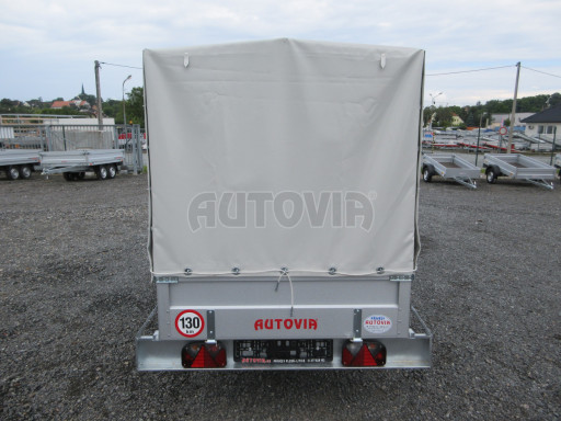 Přívěs za osobní auto s plachtou PN 26 750kg 2,65x1,24/1,38
