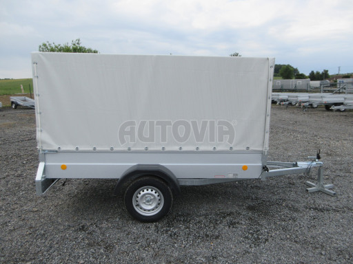 Přívěs za osobní auto s plachtou PN 26 750kg 2,65x1,24/1,38