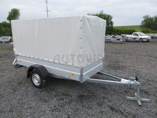 Přívěs za osobní auto s plachtou PN 26 750kg 2,65x1,24/1,38
