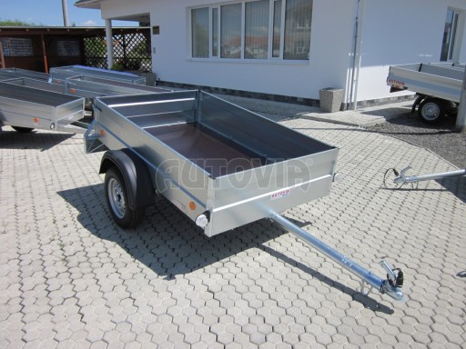 Skladový přívěs, jednoosý nebrzděný PN 7 2,06x1,24/0,40