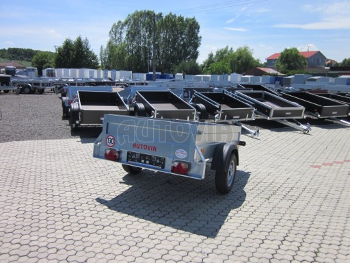 Skladový přívěs, jednoosý nebrzděný PN 7 2,06x1,24/0,40
