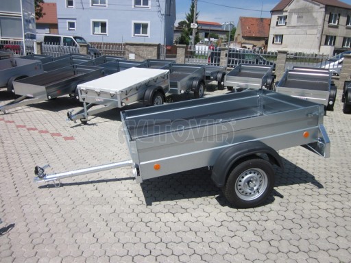 Skladový přívěs, jednoosý nebrzděný PN 7 2,06x1,24/0,40