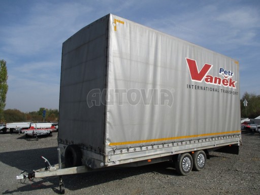 Bazar-dvouosý brzděný přívěs s plachtou DN 9 3,5T 6,10x2,47/3,05 č.1
