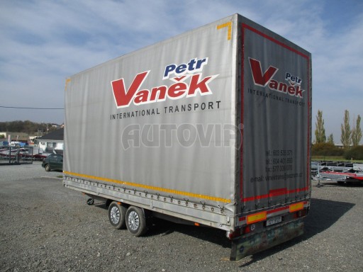 Bazar-dvouosý brzděný přívěs s plachtou DN 9 3,5T 6,10x2,47/3,05 č.4