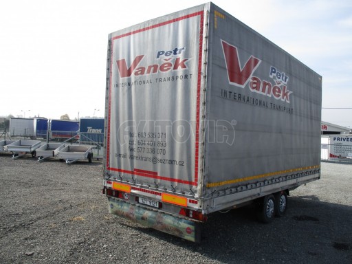 Bazar-dvouosý brzděný přívěs s plachtou DN 9 3,5T 6,10x2,47/3,05 č.6