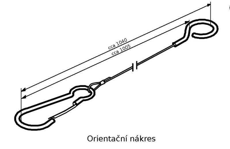 Lanko pojistné AL-KO 1005 mm pro 60S, 90S, 161S, 251S č.2