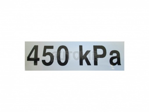 Samolepka tlak 450 kPa č.1