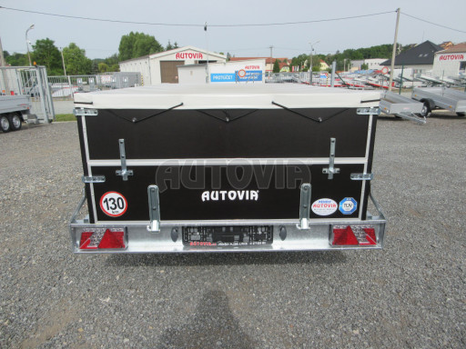 Jednoosý brzděný přívěs s nástavbou ZV 27 1,3T B1 2,50x1,48/0,70 M POČ, nástavba, plachta