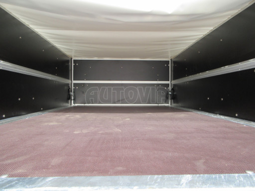 Jednoosý brzděný přívěs s nástavbou ZV 27 1,3T B1 2,50x1,48/0,70 M POČ, nástavba, plachta