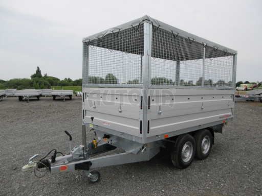 Třístranný sklopný přívěs ATS 3SKS 3,5T 3,32x1,70/1,70 nástavba, plachta, GITTER v elektrice