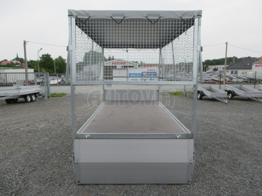 Třístranný sklopný přívěs ATS 3SKS 3,5T 3,32x1,70/1,70 nástavba, plachta, GITTER v elektrice