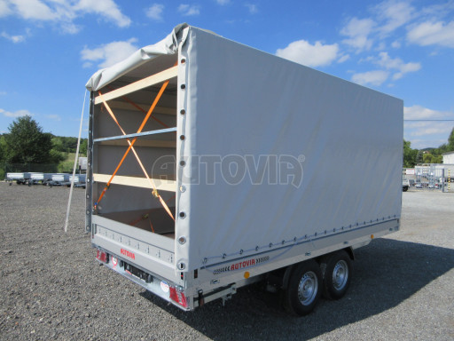 Dvouosý brzděný přívěs DN 3,5T B2 4,17x2,10/1,80