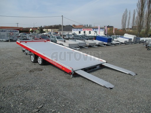 Přepravník automobilů JMB 3,5T 5,50x2,09 el. naviják ALU* č.28
