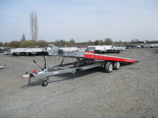 Přepravník automobilů JMB 3,5T 5,50x2,09 el. naviják ALU* č.24