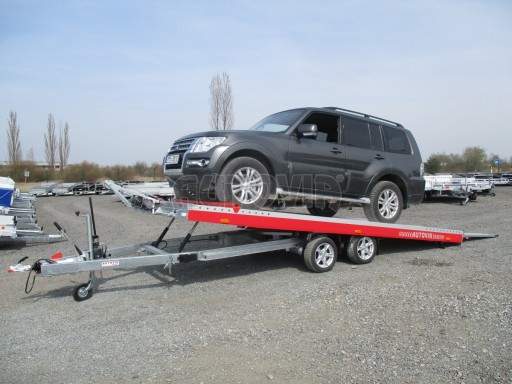 Přepravník automobilů JMB 3,5T 5,50x2,09 el. naviják ALU* č.22