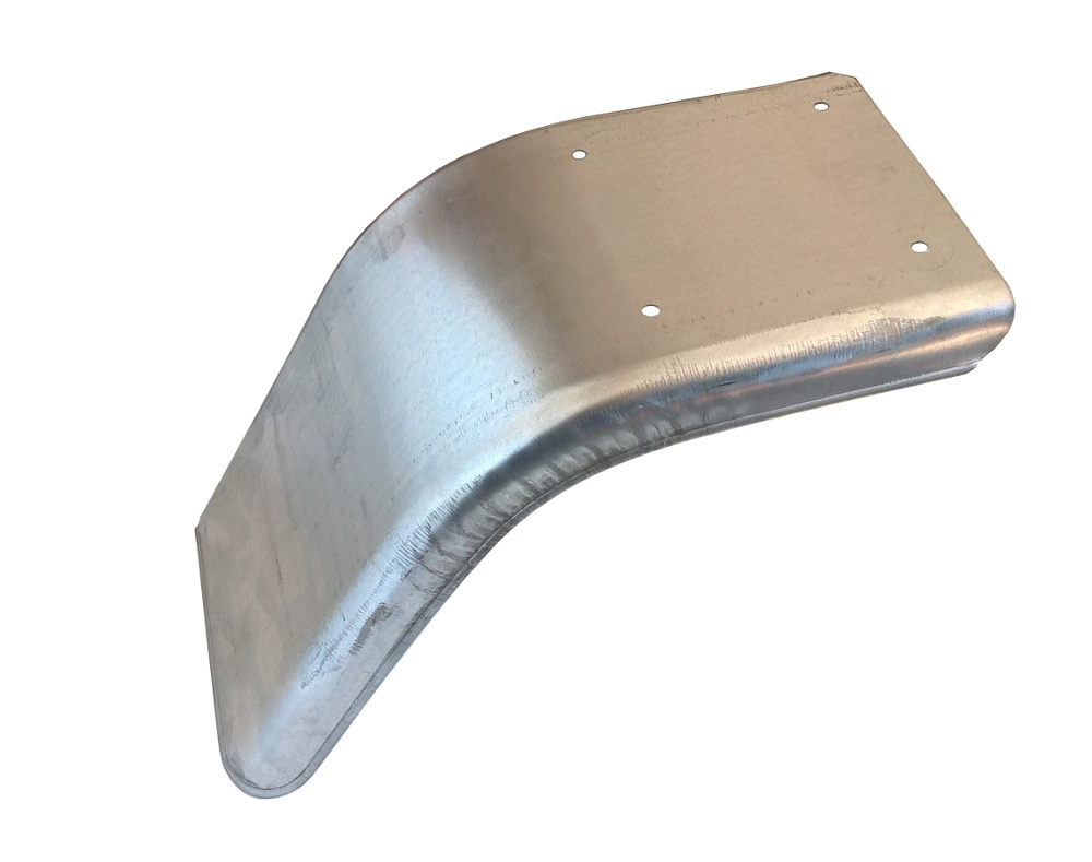 Blatník poloviční plechový š. 220 mm pravý, pozink č.1