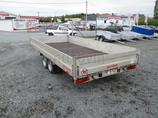 Hydraulicky sklopný přívěs - bazar AD 2,6T 4,15x1,88 č.4