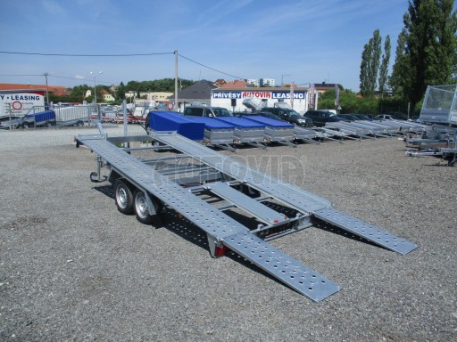Sklápěcí přívěs pro přepravu aut KAR 11 3,0T 4,01x1,99 13