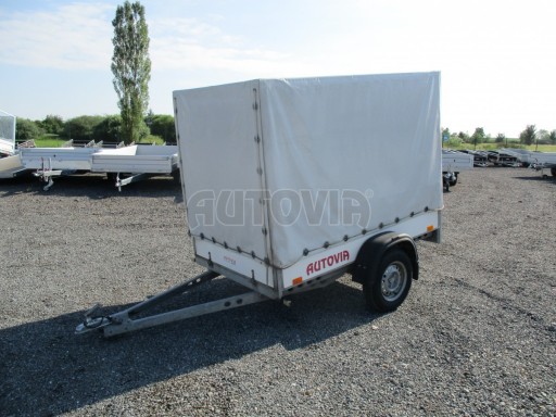 Bazarový přívěsný vozík s plachtou PV 750kg 2,10x1,28/1,50 č.2