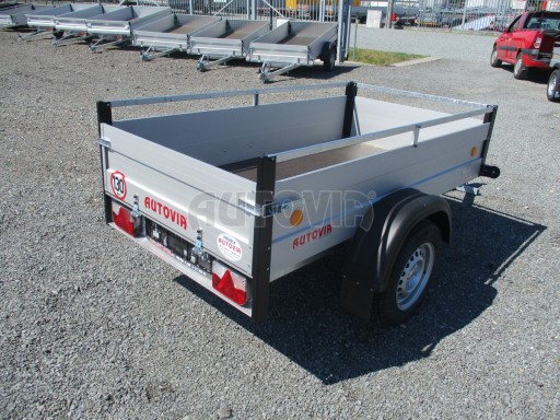PROFI přívěsný vozík s hliníkovými bočnicemi ZV 3 ALU 2,06x1,10/0,35RE