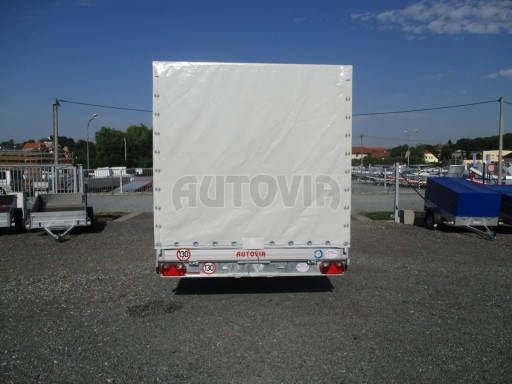 Hydraulicky sklopný přívěs AD 3,5T B3 5,17x2,09/2,10 plachta 1350